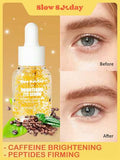 Sérum éclaircissant pour les yeux Slow Sunday, à la caféine, hydratant et éclaircissant, convient pour les cernes, les ridules et les poches sous les yeux, bon choix pour les vacances, les essentiels de voyage, Halloween, convient pour les soins des yeux