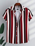 Manfinity Homme Chemise à rayures (sans t-shirt)