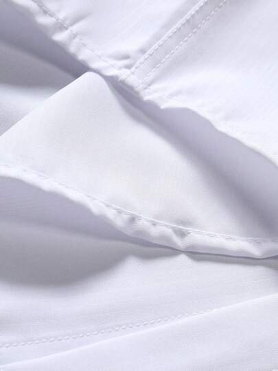 Calvornis Chemise habillée décontractée pour hommes, unie, à boutons, manches courtes, pour le travail, les affaires, les occasions formelles et les cérémonies
