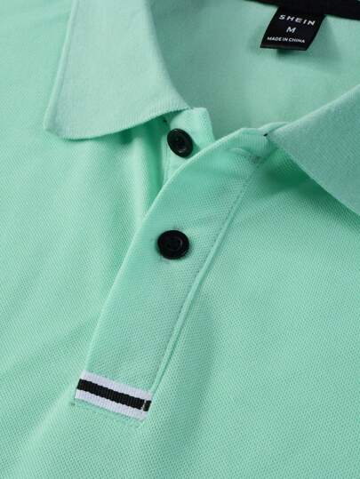 Manfinity Homme Polo À Applique