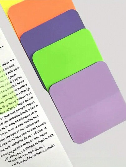 160 pièces Autocollants carrés transparents et imperméables, bloc-notes index semi-transparent à coller pour fournitures de bureau/scolaires, rentrée scolaire