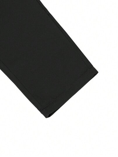Manfinity AFTRDRK Pantalon de costume formel pour hommes avec poches obliques sans ceinture, pour cérémonie