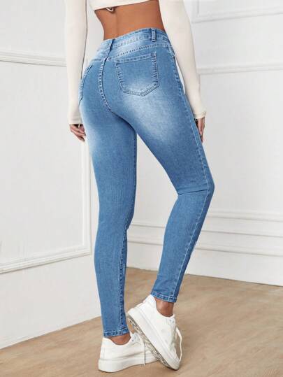 EMERY ROSE Jean Skinny Taille Haute
