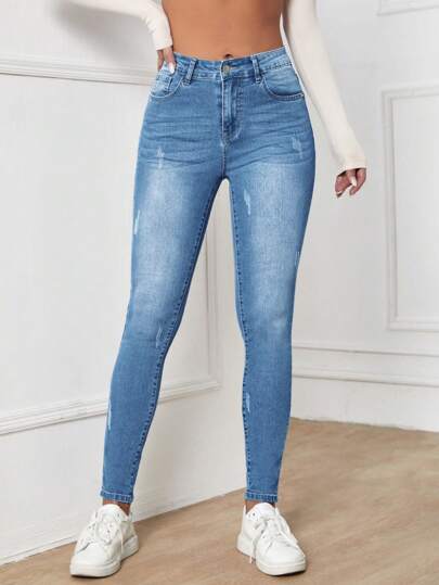 EMERY ROSE Jean Skinny Taille Haute