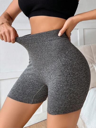 Shorty taille haute sans couture pour femmes