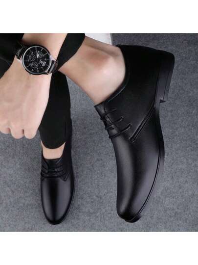 Chaussures D'affaires Polyvalentes À Lacets Pour Hommes, Vêtements Formels Et Décontractés, Confortables