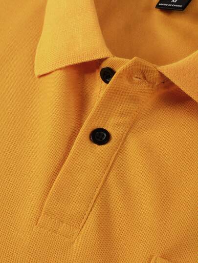 Manfinity Homme Chemise polo à manches courtes pour hommes, formelle