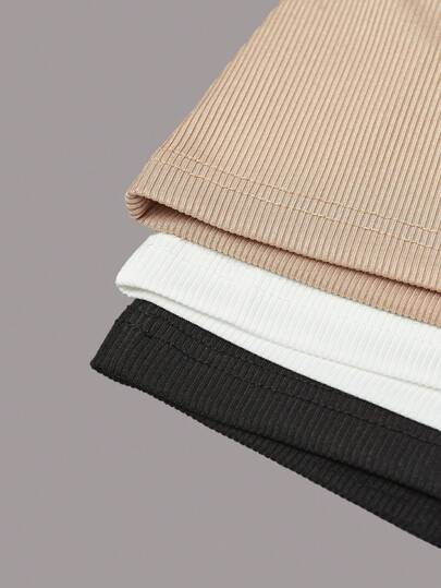 valorelle Débardeur Coupe Slim Côtelé En Patchwork De Dentelle