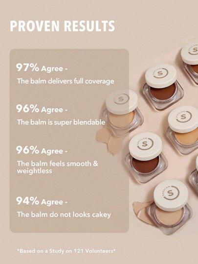 SHEGLAM Full Coverage Baume Fond De Teint Couvrant-Porcelain Marque De Beauté CosméTique Maquillage Pour Femmes Et Filles