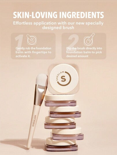 SHEGLAM Full Coverage Baume Fond De Teint Couvrant-Porcelain Marque De Beauté CosméTique Maquillage Pour Femmes Et Filles