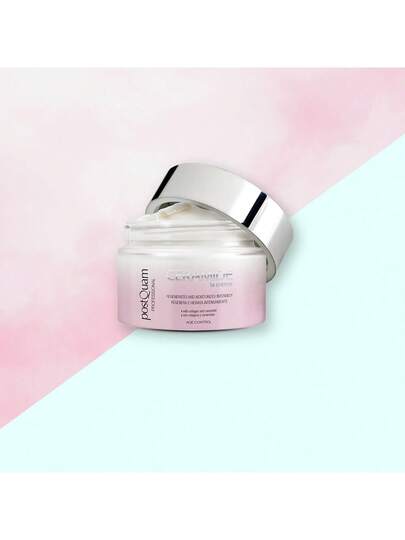 PostQuam Crème de jour anti-âge Céramide pour femme - Hydratante et raffermissante au collagène hydrolysé - Régénère la barrière cutanée naturelle - Lisse les rides et ridules d'expression - Au beurre de murumuru et à l'huile de tournesol - Tous types de