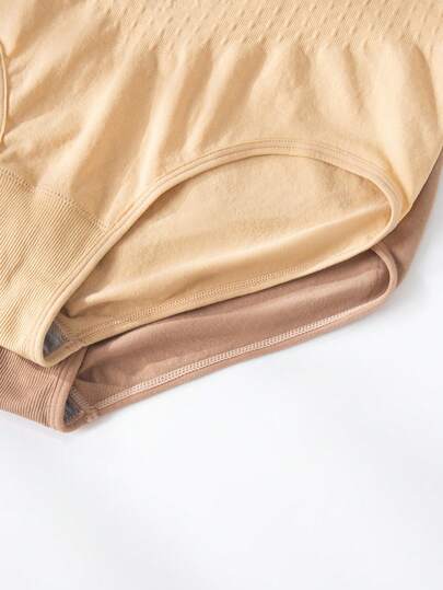 Snug Zone 3 pièces Culottes pour femmes de grande taille, sans couture, couleur unie