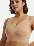 1 pièce Soutien-gorge push-up sans armatures, dos nu, confortable pour femmes grandes tailles [La taille est petite, veuillez commander une taille au-dessus]