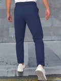 Manfinity Homme Pantalon de costume pour homme de couleur unie, formel, cérémonie