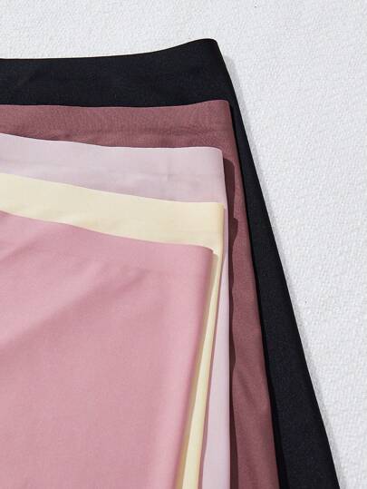 Snug Zone 5 pièces Boxer seamless de couleur unie grande taille