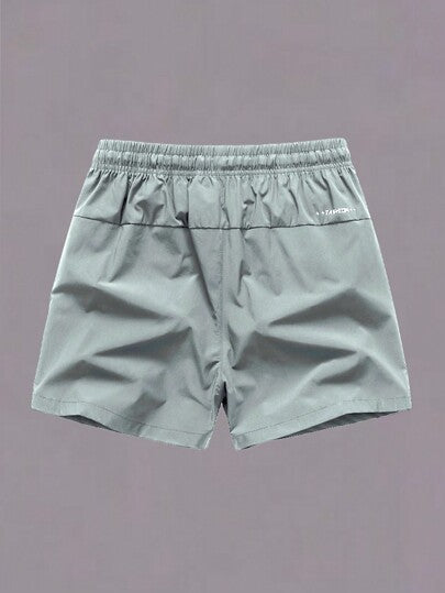 1 pièce Short de sport en soie de glace pour hommes/femmes, short bermuda pour course, entraînement, fitness, pantalon d'extérieur pour plage d'été