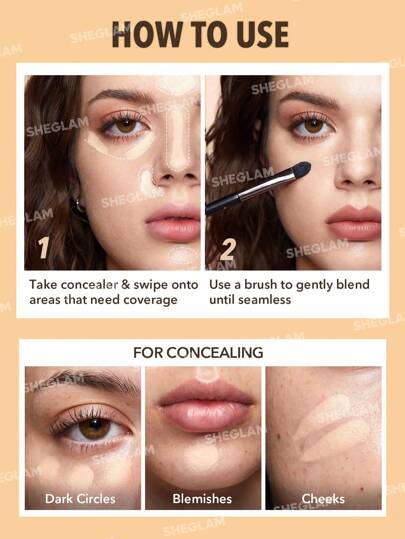 SHEGLAM Rapid Retouch Correcteur CrèMe-Nude Marque De Beauté CosméTique Maquillage Pour Femmes Et Filles