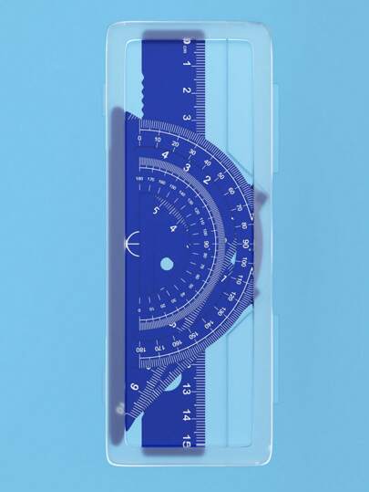 4 pièces Règle triangulaire en alliage d'aluminium personnalisée, règle à ligne ondulée, rapporteur, ensemble de règles en métal de 15 cm/20 cm, nom personnalisé gravé, outils de mesure pour étudiants - parfait pour le dessin, la peinture, l'école et la m