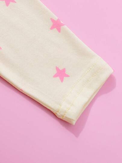 8 pièces Ensemble cadeau de body imprimé mignon et décontracté pour bébé fille pour l'automne/hiver