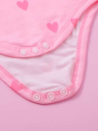 8 pièces Ensemble cadeau de body imprimé mignon et décontracté pour bébé fille pour l'automne/hiver