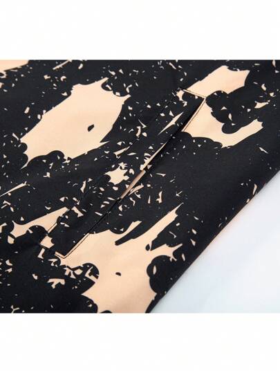 Manfinity Homme Veste coupe-vent décontractée à capuche ample avec imprimé camouflage à manches longues pour homme, pour le printemps et l'automne