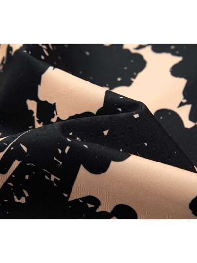 Manfinity Homme Veste coupe-vent décontractée à capuche ample avec imprimé camouflage à manches longues pour homme, pour le printemps et l'automne