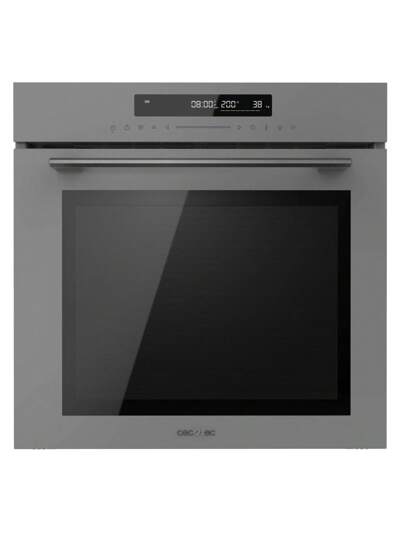 Cecotec Four Encastrable 60cm Bolero Hexa SM406000 Glass Grey A+. 2900W, 72L, 12 Fonctions avec Steak Master, Pizza Master, Steam Assist, Steam EasyClean, Mode Eco et Décongélation, Electronic Timer