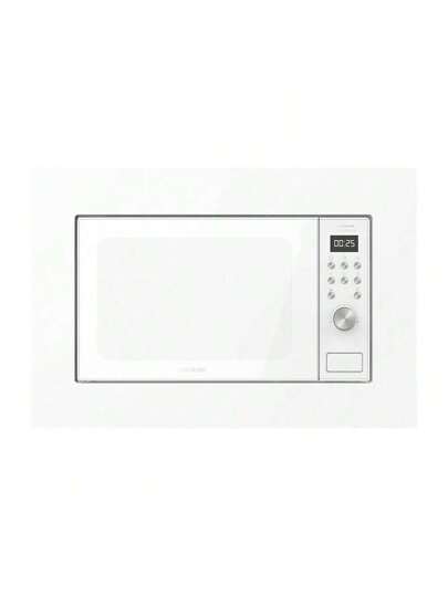 Cecotec Micro-ondes à encastrer Digital GrandHeat 2050 Acier noir. 800 W, 20 litres, gril, 7 fonctions, revêtement intérieur en céramique, acier noir encastré. (700 W, Blanc)
