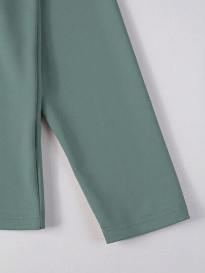 Manfinity Homme Polo à manches longues décontracté avec imprimé lettre pour hommes, automne