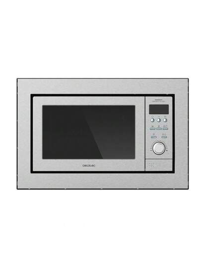 Cecotec Micro-ondes encastrable numérique et tactile GrandHeat 2500 Built-in Touch SteelBlack, 900 W de puissance. 25 L, gril de 1000 W, 8 fonctions préréglées, Minuterie (Acier)