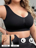1 pièce soutien-gorge sculptant à fermeture dorsale sans couture grande taille