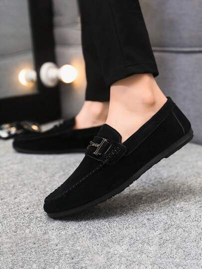 Nouvelle mode hommes Mocassins, chaussures de costume classiques et confortables, chaussures de conduite légères et sans lacet (Note: les mocassins ont à la mode à être petits, ceux avec de grands pieds voudront peut-être commander une taille de plus)