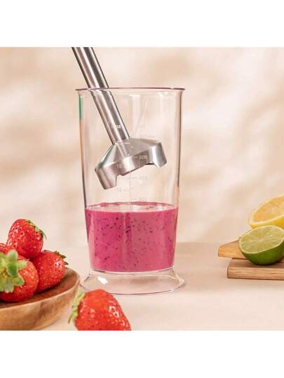 Cecotec Blender Power RetroYellow 1200MAX Cream&Crush. Mixeur plongeant rétro d une puissance maximale de 1200 W, lame à 4 lames avec revêtement en titane noir et vitesse réglable.