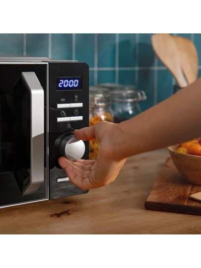 Cecotec Micro-ondes Proclean 5010 Inverter. Micro-onde avec technologie onduleur, 700W, 5 niveaux, 19L, plateau tournant 245mm, 8 programmes préconfigurés, minuterie 30 min et affichage LED.