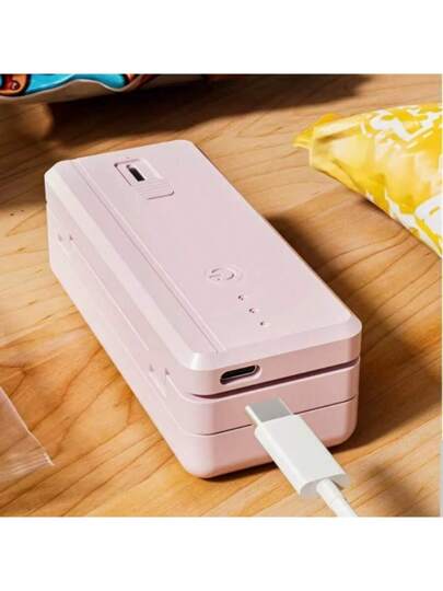 Machine de scellage portable mini 2-en-1, machine d'emballage alimentaire, scelleur de cuisine, rechargeable par USB, appareil de cuisine