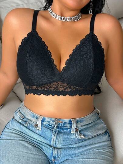 Lingerie en dentelle grande taille, minimaliste et pour un port casual, quotidien