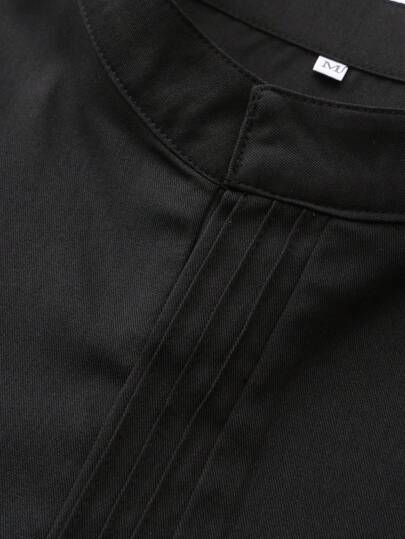 Robe formelle pour hommes, manches longues, couleur unie, ample, traditionnelle islamique, kaftan pour la célébration de l'Aïd, robe arabe