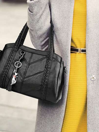 Sac à main et sac fourre-tout de marque de luxe pour femmes, sac à épaule de shopping en PU de haute qualité, nouveau sac fourre-tout pour femmes 2026