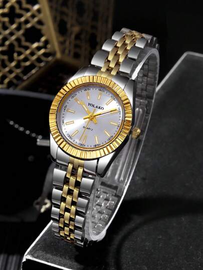 Cette montre à quartz à bracelet en acier pour femme, style business décontracté à la mode, convient pour les fêtes, les célébrations, les mariages et le port quotidien. C'est le meilleur cadeau pour les femmes pendant la rentrée scolaire, la saison des r