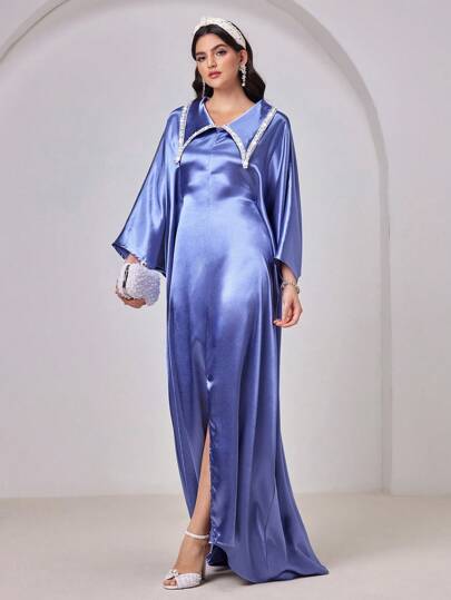 Al Najma Robe longue traditionnelle turque et arabe pour femmes