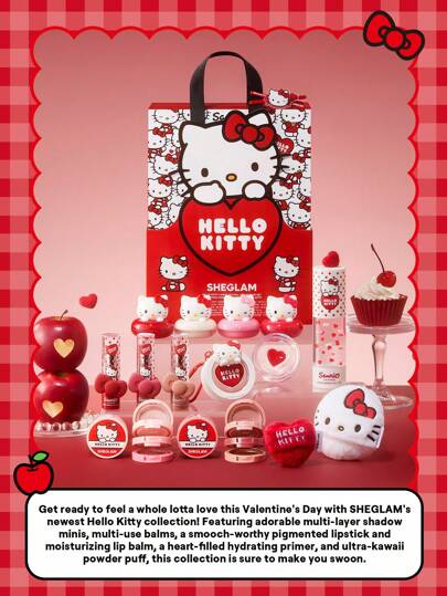 Hello Kitty｜SHEGLAM True Love Dewy Multi-Use Balm-Paw Print Rouge Marque De Beauté CosméTique Maquillage Pour Femmes Et Filles