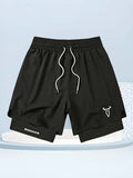 1 pièce Short de sport respirant et séchage rapide pour hommes, short de fitness décontracté pour la course, disponible en plusieurs couleurs, noir, été
