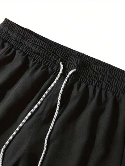 1 pièce Short de sport respirant et séchage rapide pour hommes, short de fitness décontracté pour la course, disponible en plusieurs couleurs, noir, été