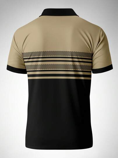 Chemise polo à manches courtes décontractée et chic pour hommes