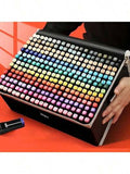 Marqueurs à alcool, stylos feutres pour manga, marqueurs à double pointe pour croquis. Fournitures d'art scolaire, ensemble de dessin. Idéal comme cadeau de Pâques, fournitures de rentrée scolaire, pour les peintres, les étudiants, les cours de peinture à