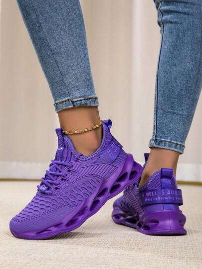 STARNOVO [Plus 1 Taille] Chaussures de course mode femme, couleur unie, respirantes et antidérapantes, baskets légères et confortables pour le sport extérieur, semelle épaisse et souple pour augmenter la hauteur, chaussures de marche amortissantes, en mai