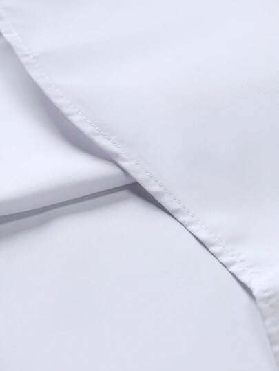 Manfinity Mode Chemise formelle décontractée de style streetwear à manches courtes pour hommes, été, cérémonie