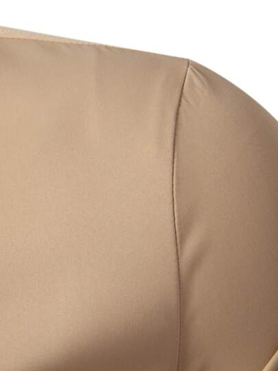Calvornis Chemise formelle à manches longues pour hommes, style décontracté avec patchwork de couleurs contrastées, chemise de designer ajustée pour hommes élégants, automne, cérémonie