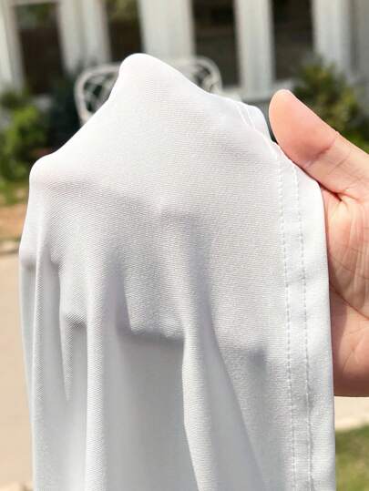 Aloruh Robe Moulante Asymétrique À Volants À Ruché
