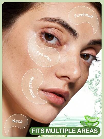 Masque apaisant pour les yeux SlowSunday à l'aloe vera, 60 pièces, patchs pour les yeux, soins de la peau coréens, extrait d'aloe vera & hyaluronate de sodium, réduit les poches sous les yeux, améliore les cernes, illumine le contour des yeux, convient po